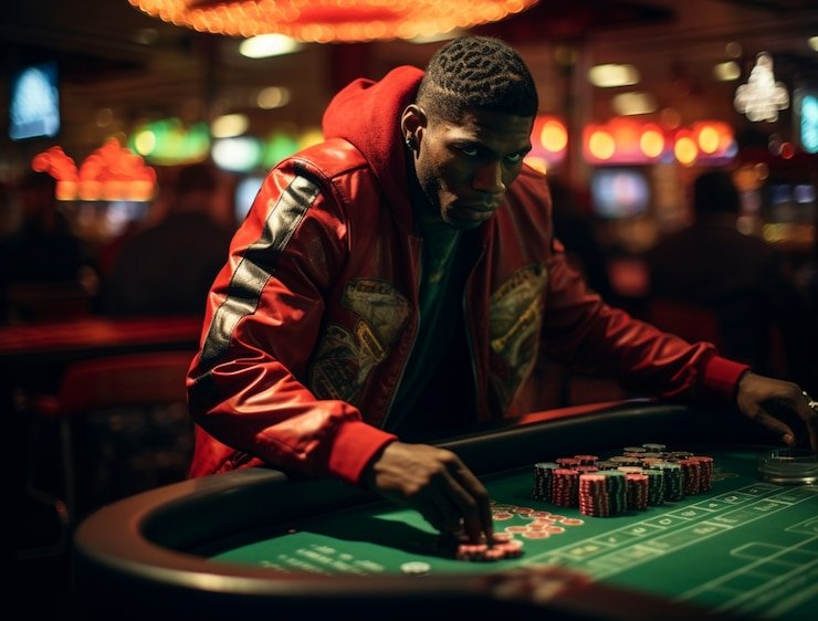 Live baccarat dealing Player and Banker cards